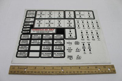Terex : DECAL SHEET (S/L) Part No. 447459TU