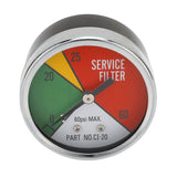 Terex : FILTER GAUGE 60PSI 02MP Part No. 456258TU