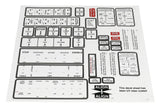Terex : DECAL SHEET HR37-55 XT SC 5TC TL41M Part No. 457460TU