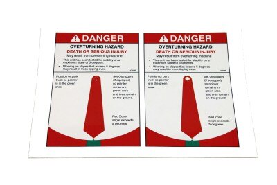 Terex : (NC)DECAL AERIAL SHEET TRUCK ANGLE(N/R) Part No. 470926TU