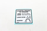 Terex : DECAL  SINGLE STICK FUNCTIONS Part No. 478747TU