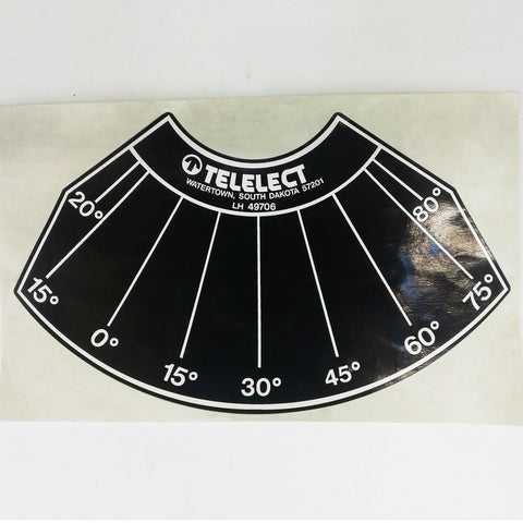 Terex : ANGLE INDICATOR LH Part No. 49706TU