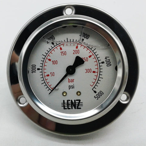 Terex : (BOM)GAUGE PRESSURE (RB499600) 5000 PSI GLYCERIN Part No. 70522TU