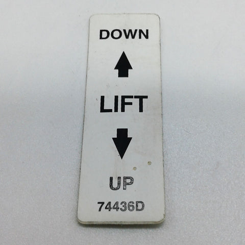 Terex : DECAL - LIFT                         D/L Part No. 74436TU