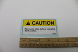 Terex : DECAL-CAUTION TPP Part No. 76187TU