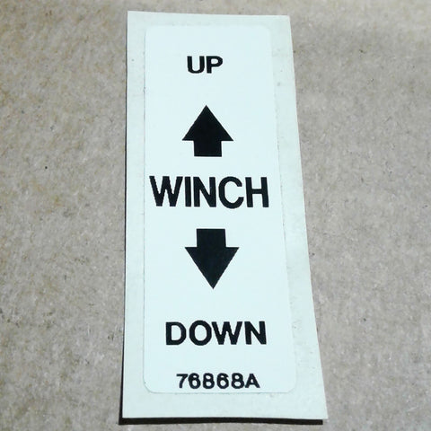 Terex : INSERT - WINCH Part No. 76868TU