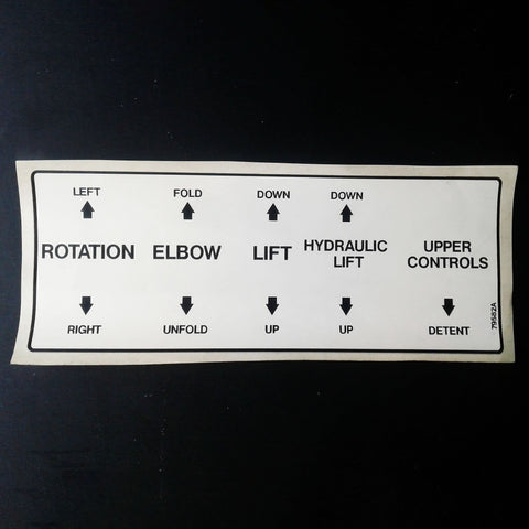 Terex : DECAL Part No. 79582TU