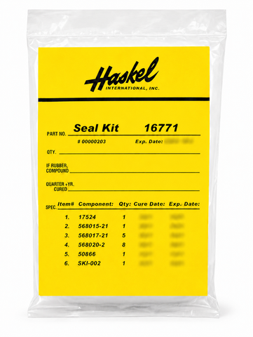 Haskel : SEAL KIT CONTROL VALVE Part No. 16771