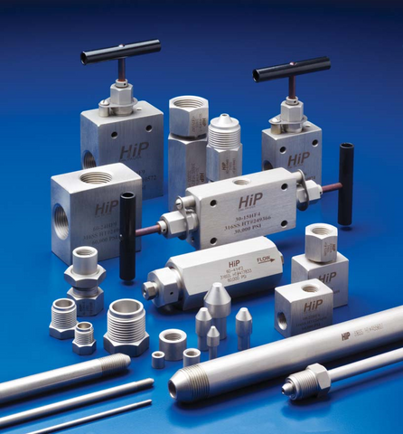 HiP high pressure valves fittings tubing